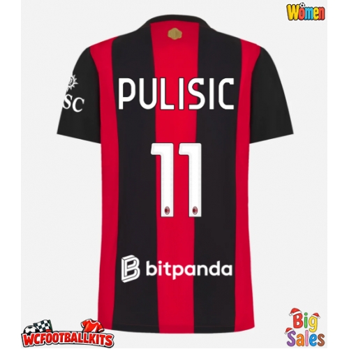 AC Milan Christian Pulisic #11 Replica Home Stadium Shirt for Women 2026-27 Short Sleeve